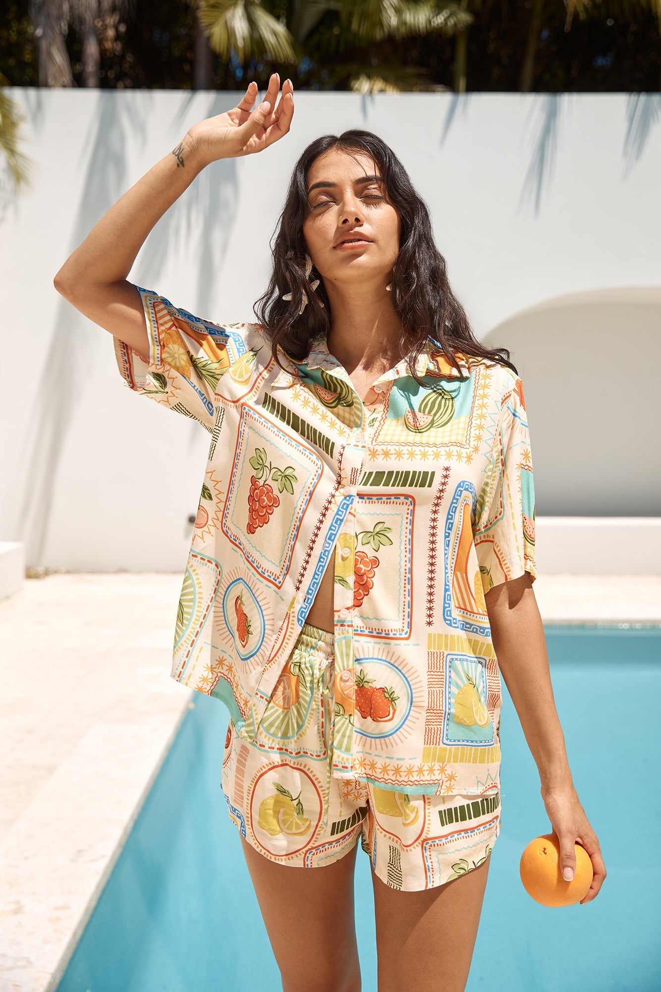 SEVEN WONDERS Sola Short Agata Print