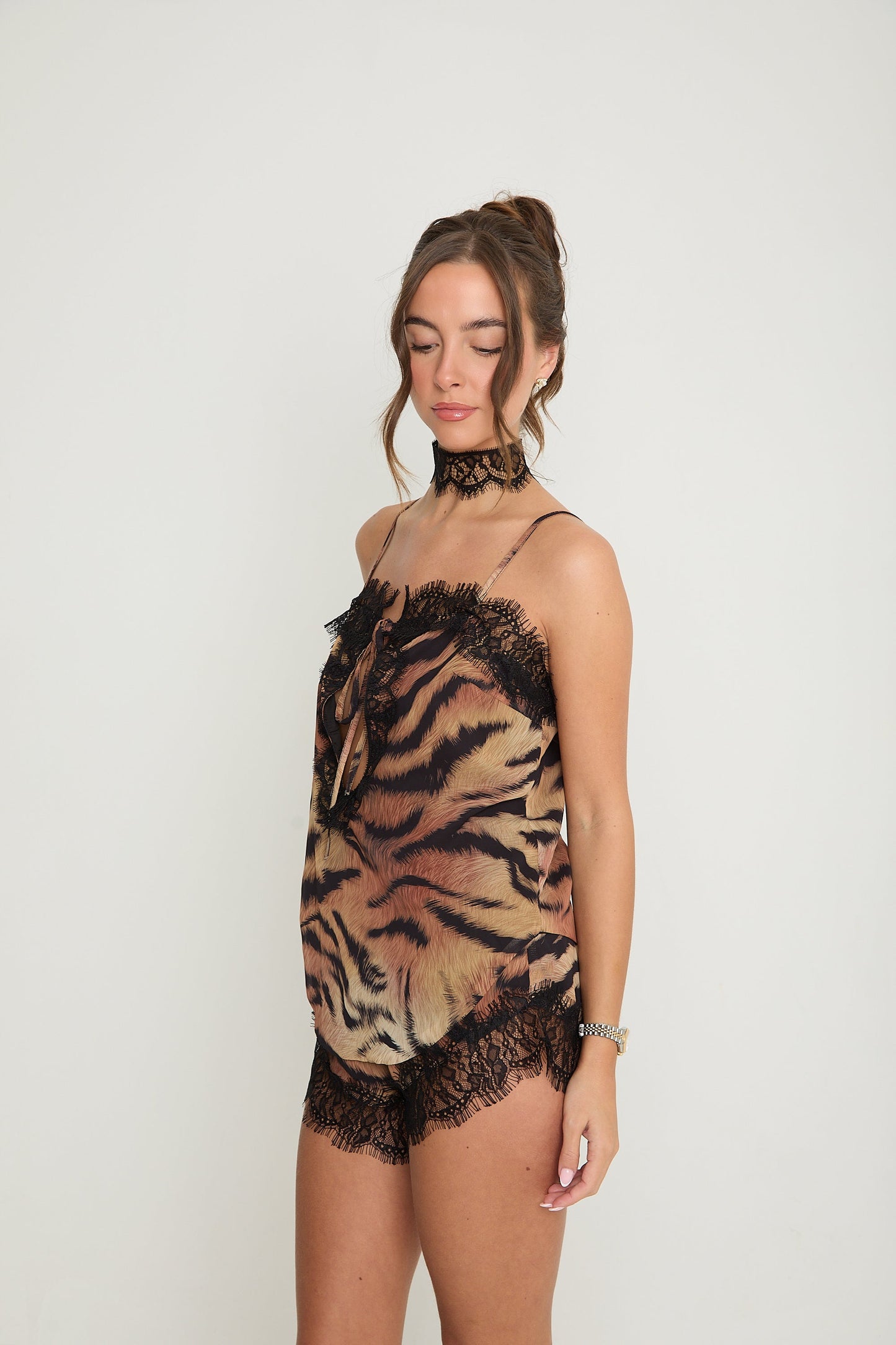 Gigi Lace Shorts | Tiger
