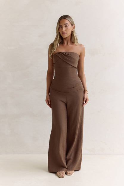 Laidback Lover Strapless Set Brown