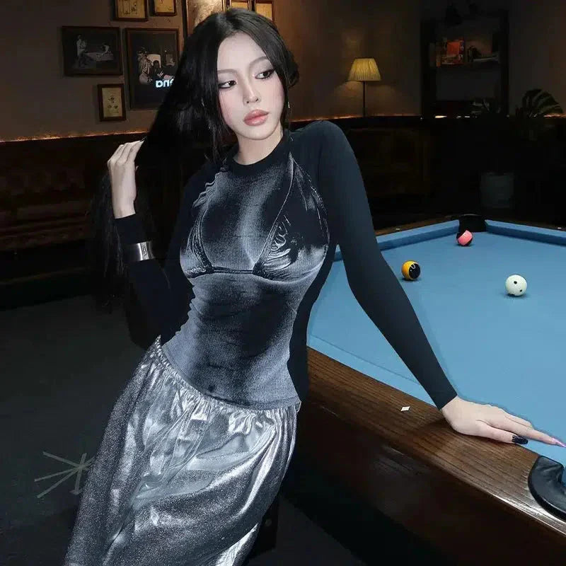 3D Body Print Top