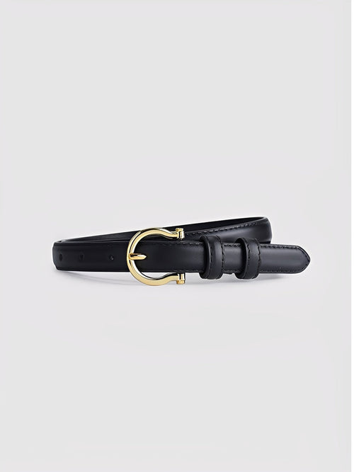 Women's Vintage Sophisticated Faux - Leather Horsebit Belt MDA0688H2I