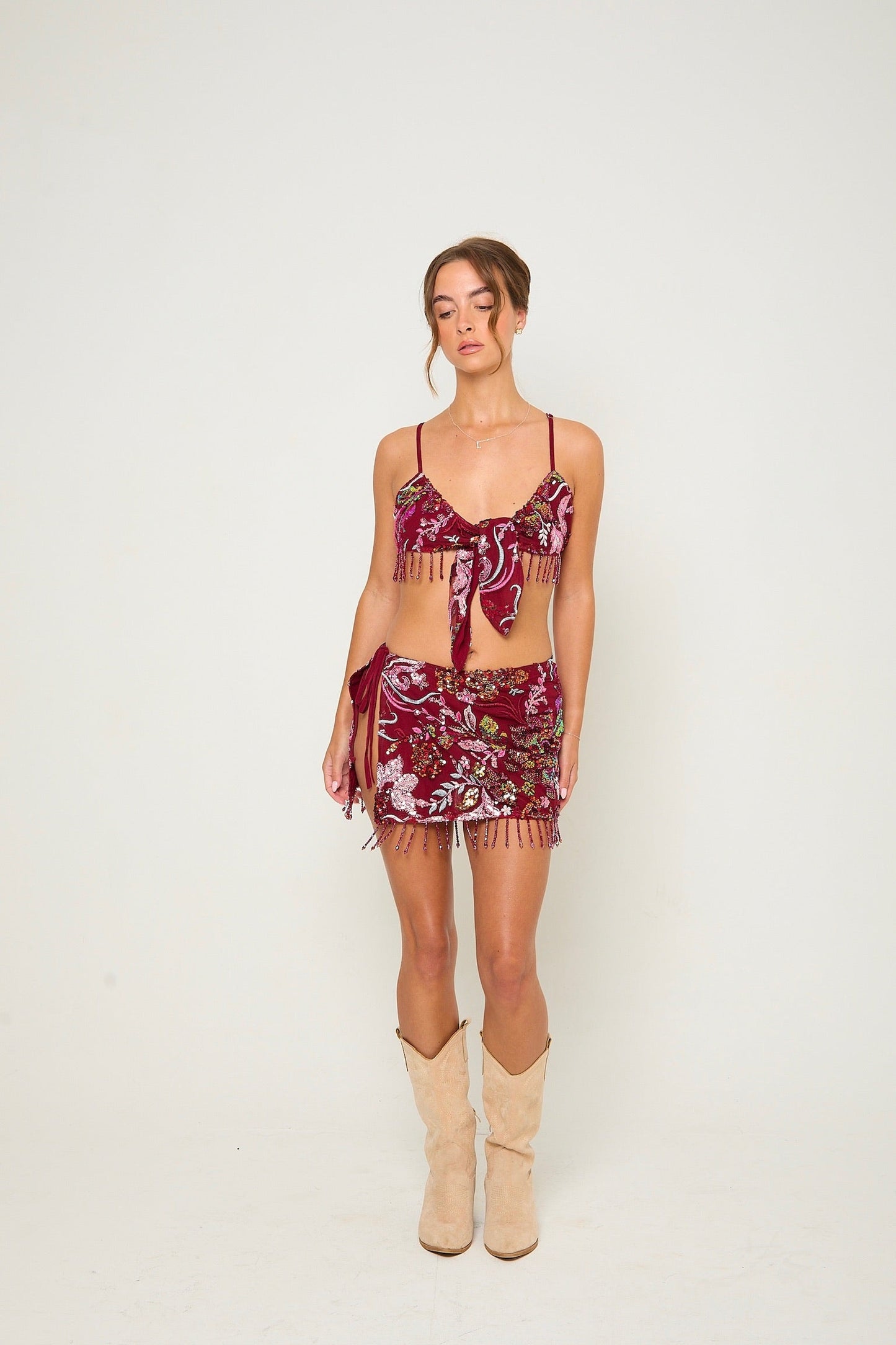 Darcy Multiway Skirt/Top | Burgundy