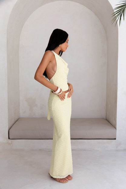 Words Of Wisdom Maxi Skirt Yellow