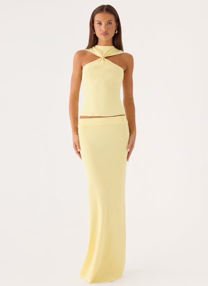 Amarah Knit Top - Yellow