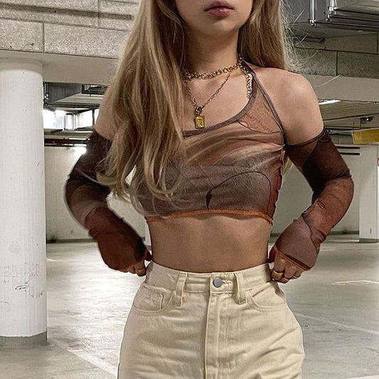 Back In Business Top &amp; Gloves Set