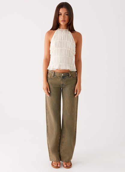Bennie Halter Top - Ivory