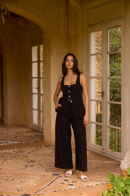Shell Island Top Black