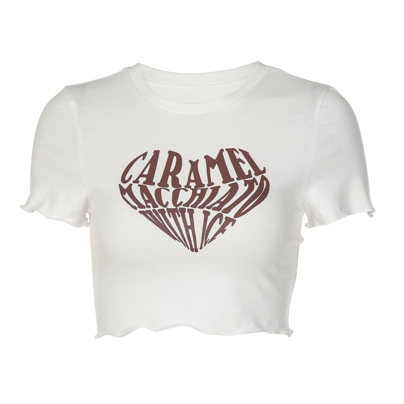 Caramel Macchiato Crop Top