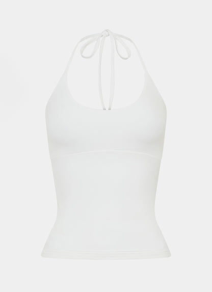 Chauncey Halter Top - White