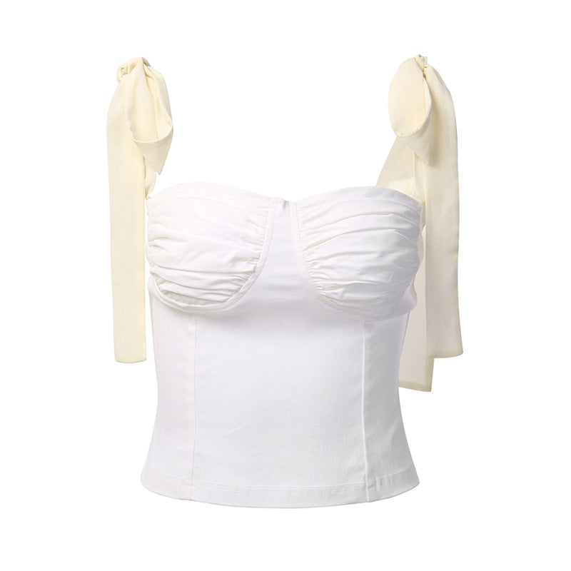 "Jasmine" knotted crop top