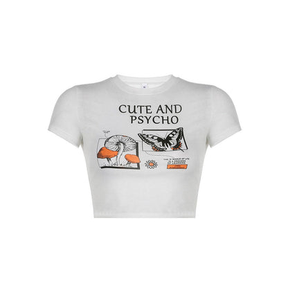 Cute and Psycho Crop Top