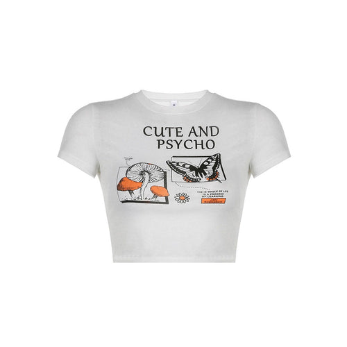 Cute and Psycho Crop Top