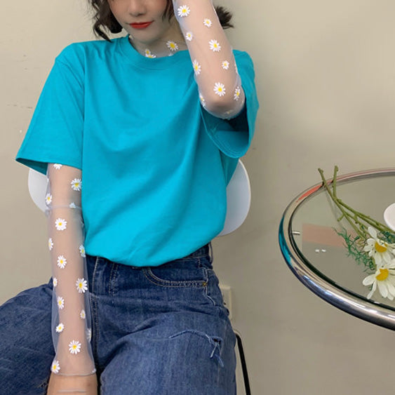 Daisy Mesh Top + Tee Co-Ord