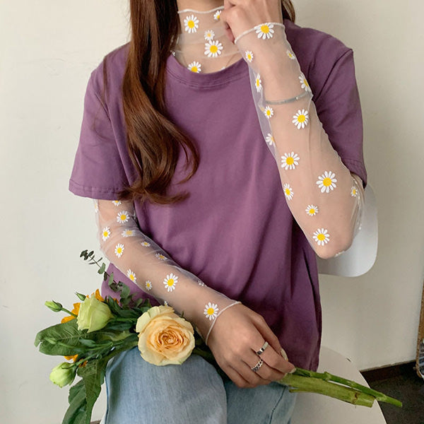 Daisy Mesh Top + Tee Co-Ord