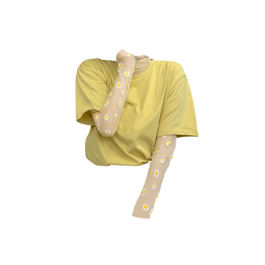 Daisy Mesh Top + Tee Co-Ord