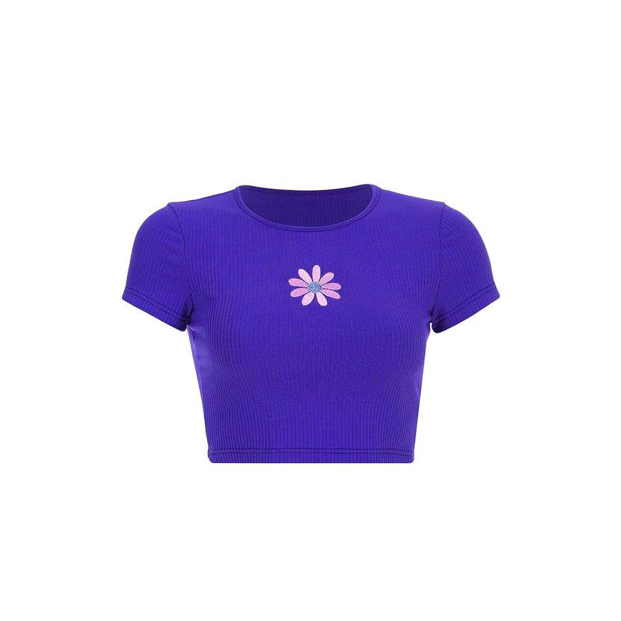 Daisy Ribbed Top