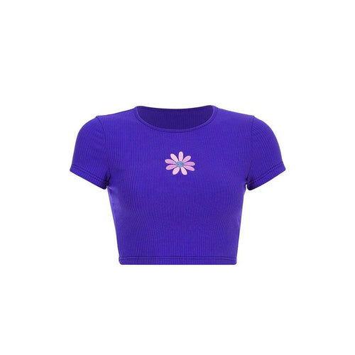 Daisy Ribbed Top