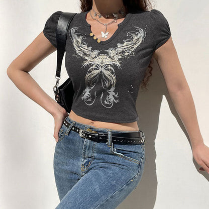 Grunge Aesthetic Crop Top
