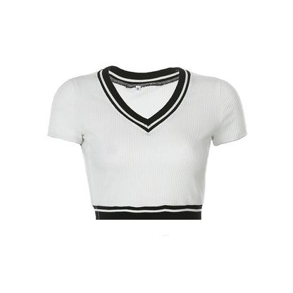 High School Crush Ribbed Top