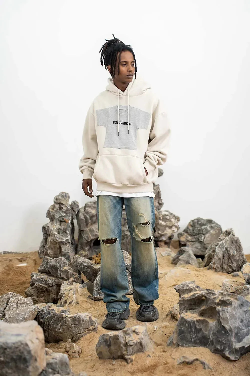 Hoodie Mini Tee Patch in Fleece