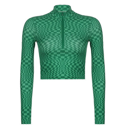 Indie Aesthetic Zip Up Top