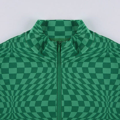 Indie Aesthetic Zip Up Top