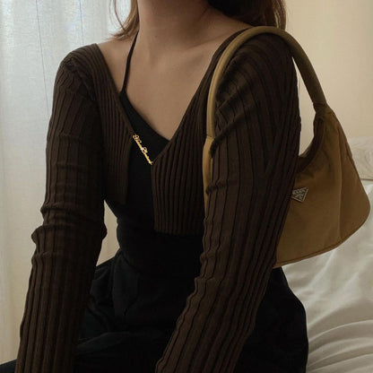 Knitted Cardigan Women Top