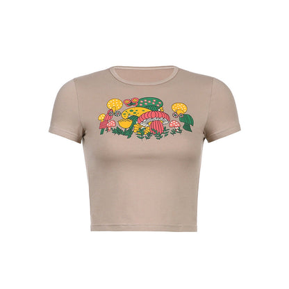 Magic Mushrooms Crop Top