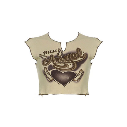 Miss Angel Ribbed Top