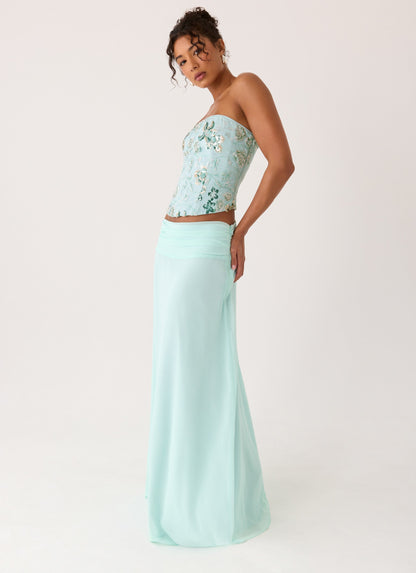 Natalya Maxi Skirt - Pistachio