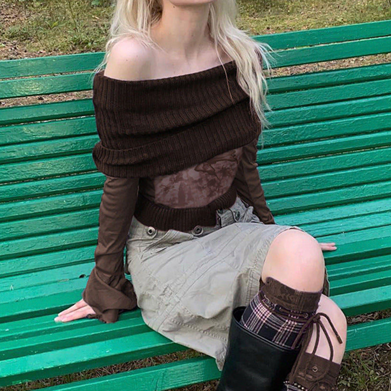 Fairy Grunge Mesh Sheer Top