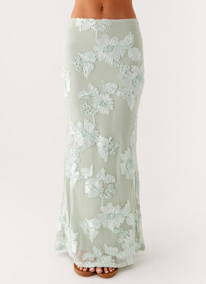Radiate Maxi Skirt - Sage