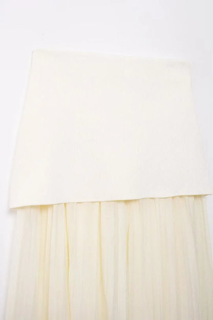 Button Knit Top Side Zipper Skirt Suit