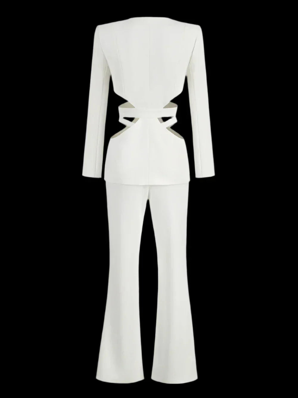 Cut Out Blazer Set