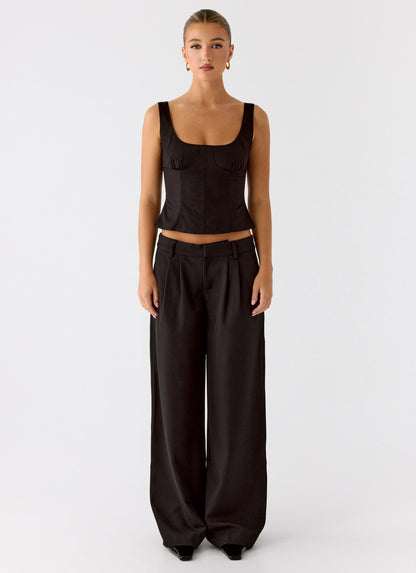 Samuel Low Rise Suiting Pants - Black