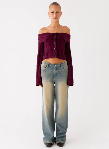 San Diego Straight Leg Denim Jeans - Blue Wash