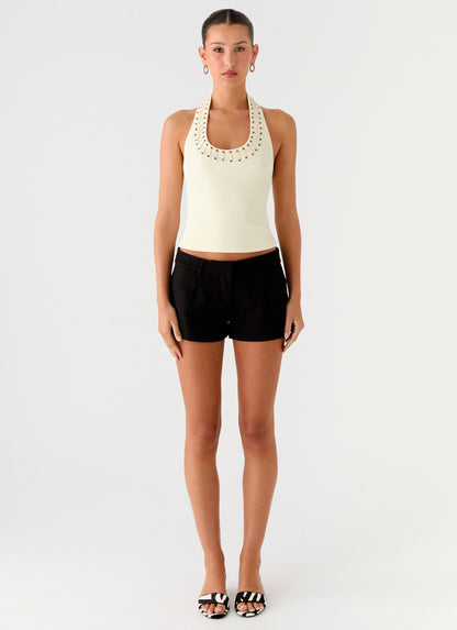 Scarla Halter Top - Yellow
