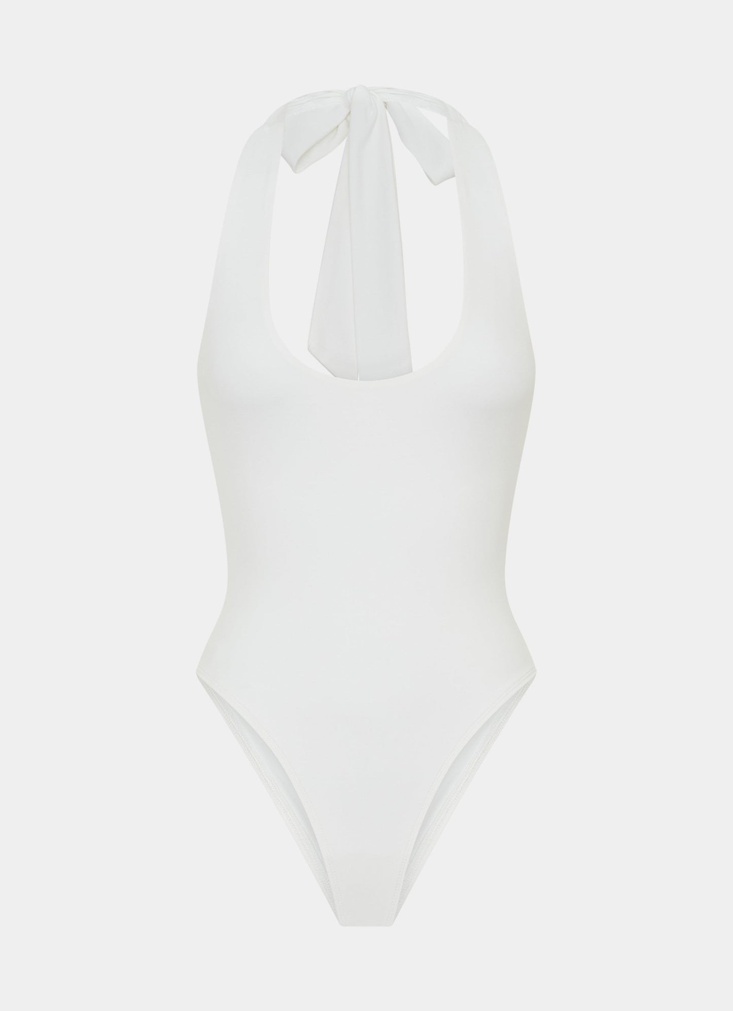 Set The Scene Halter Bodysuit - White