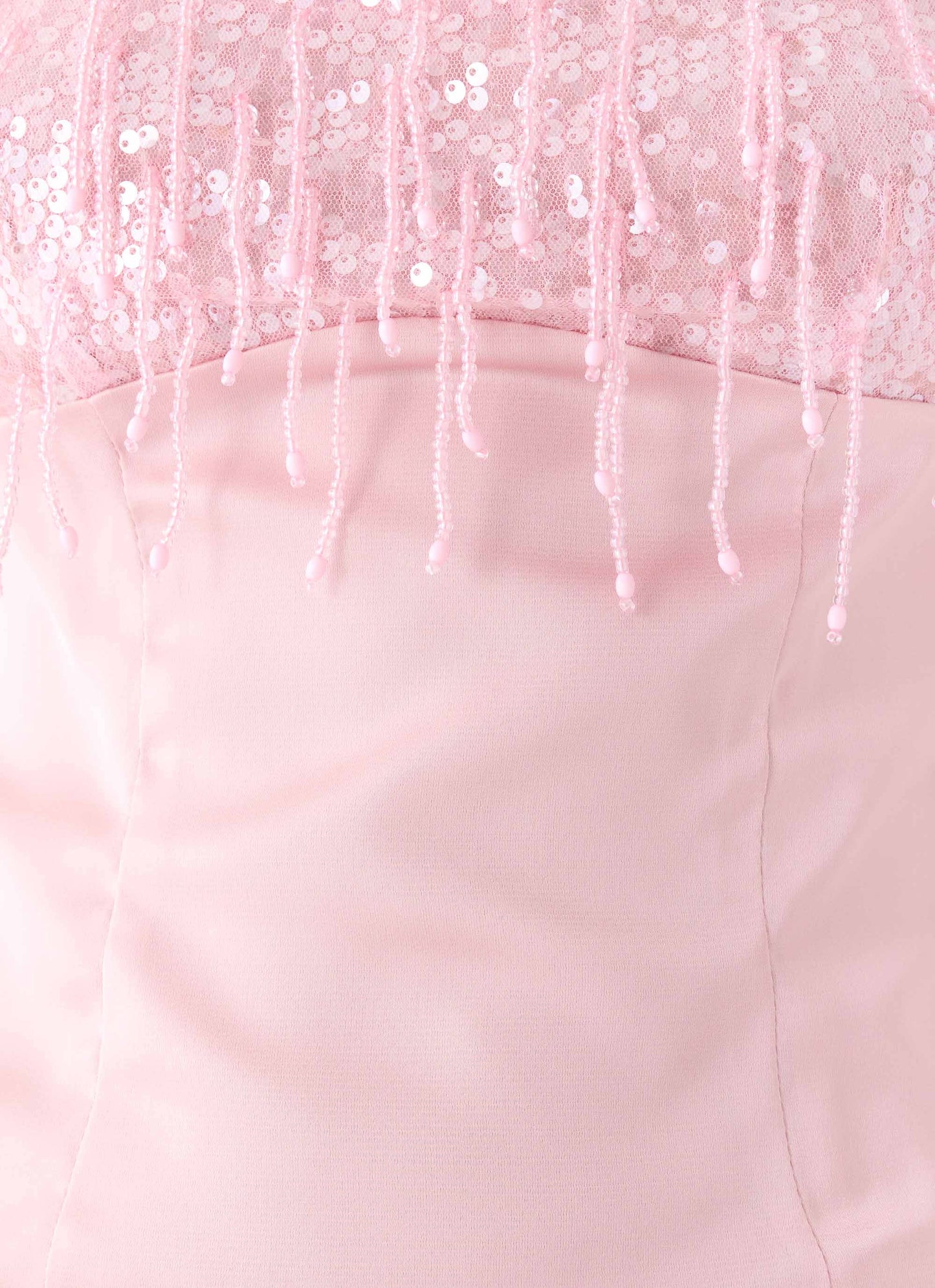 Siren Beaded Sequin Top - Pink