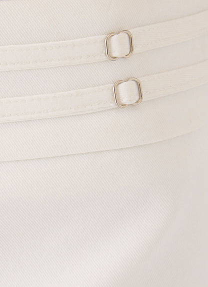 Swarov Low Rise Shorts - White