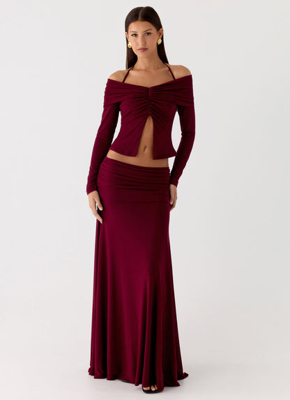Thorness Long Sleeve Top - Plum