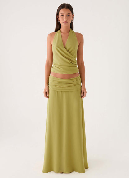 Willowmena Maxi Skirt - Lime