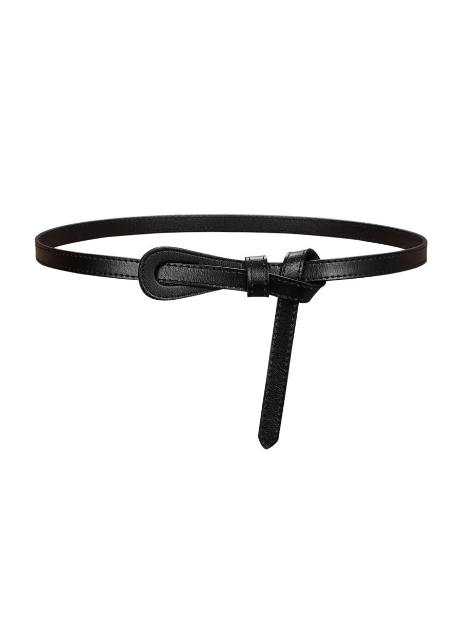 Women's Fashionable Imitation Leather Thin Belt MDA0175H2Y