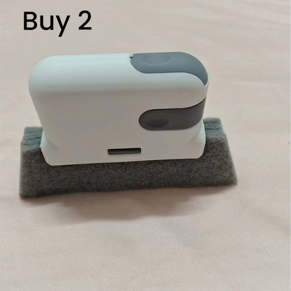 🔥Hot Sale 50% OFF🔥 Stop Picking Window Tracks with Your Fingernail! 3-in-1 Window Track Cleaning Tool – Brush + Scraper + Scrub Pad, Reaches Where Fingers Can't