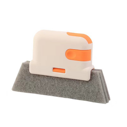 🔥Hot Sale 50% OFF🔥 Stop Picking Window Tracks with Your Fingernail! 3-in-1 Window Track Cleaning Tool – Brush + Scraper + Scrub Pad, Reaches Where Fingers Can't